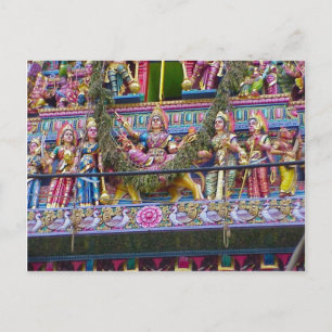Hindu-Tempeldekoration, Gopuram Postkarte