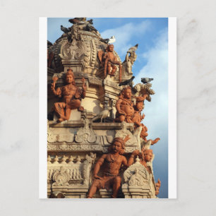 Hindu Temple gopuram Batu Höhlen Malaysia Postkarte