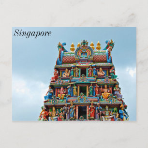 Hindu Temple Little India Singapur Postkarte