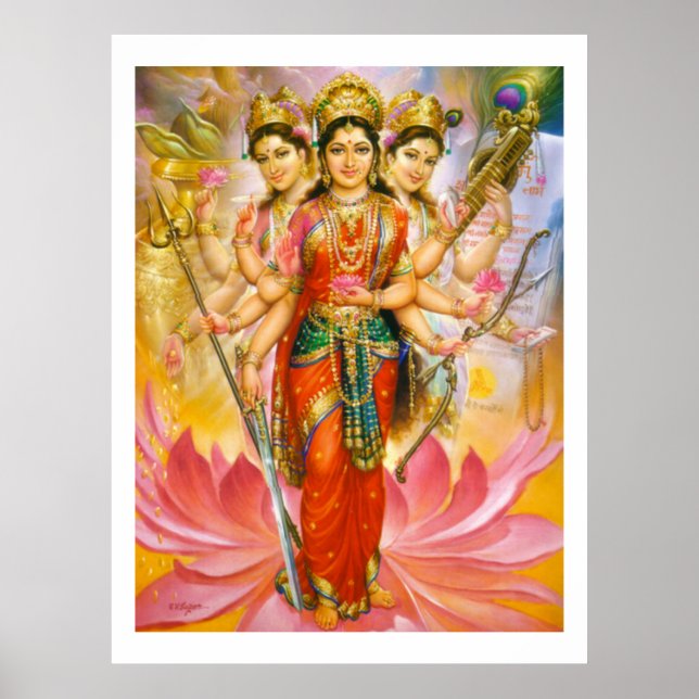 Hindu Three Goddesses Poster (Vorne)