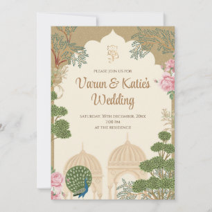 Hindu Wedding Card Digitale und indische Hochzeit  Einladung