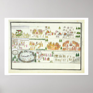 Hindufestivals wie Dasehra, Diwali und Holi Poster