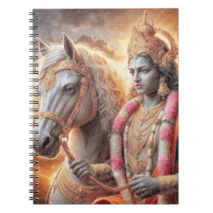 Hindugott mit Pferd - Binder Notizblock