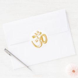 Hinduismus Om Symbol Runder Aufkleber