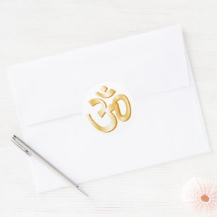 Hinduismus Om-Symbol Runder Aufkleber
