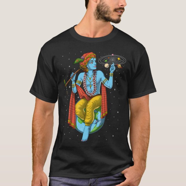 hinduistischer Gott Krishna T-Shirt (Vorderseite)