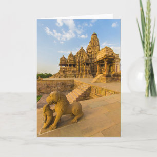 Hindutempel in Khajuraho Karte