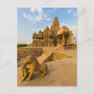 Hindutempel in Khajuraho Postkarte