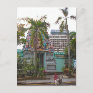 Hindutempel-Verehrung außerhalb des Chattiar-Tempe Postkarte