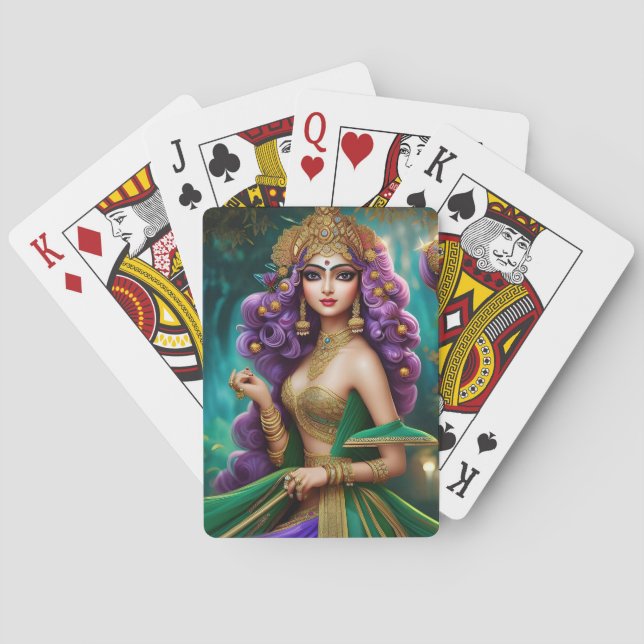 Hindy schöne Girl Spielkarten (Rückseite)