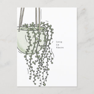 Hineinhängen Sukkuläre Postkarte
