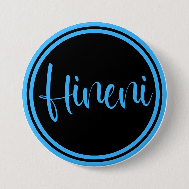 Hineni - Hier bin ich Button (Vorderseite)
