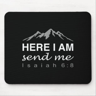 Hineni Hier Bin Ich Sende Mich Christen Hebräische Mousepad