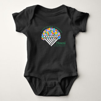 Hineni Learning Center Babys Babysuit - Schwarz Baby Strampler