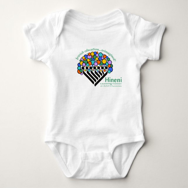 Hineni Learning Center Babys Babysuit - Weiß Baby Strampler (Vorderseite)