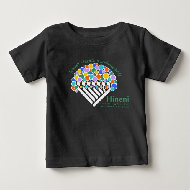 Hineni Learning Center Babys T-Shirt - Schwarz (Vorderseite)
