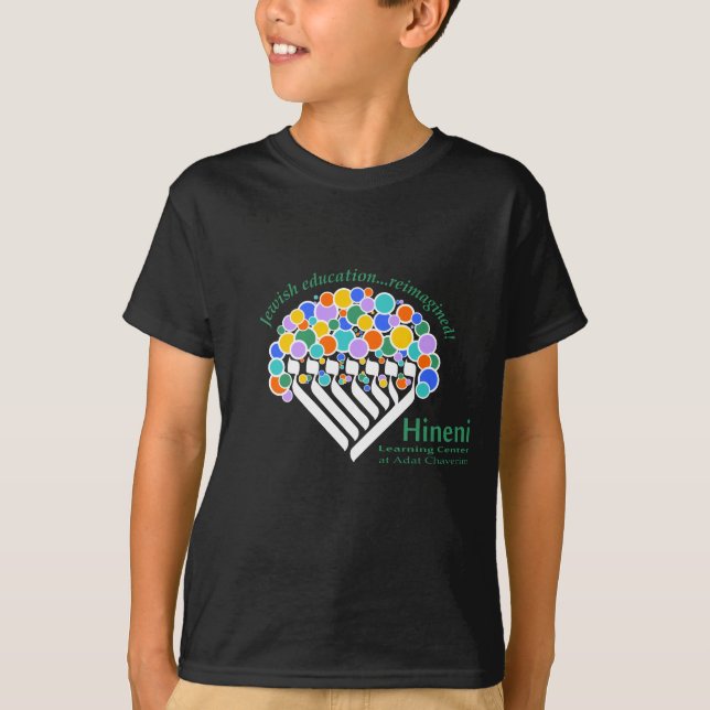 Hineni Learning Center Kinder T-Shirt - Schwarz (Vorderseite)