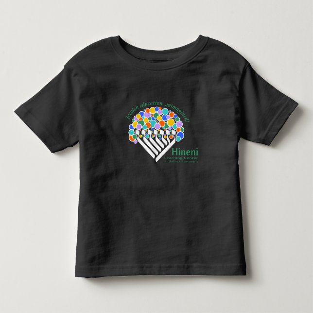 Hineni Learning Center Kleinkind T-Shirt - Schwarz (Vorderseite)
