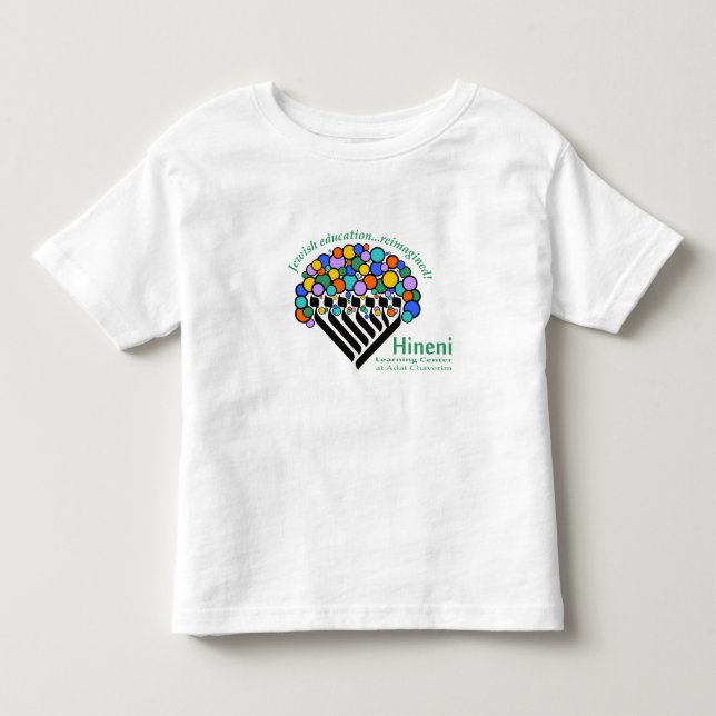 Hineni Learning Center Kleinkind T-Shirt - Weiß (Vorderseite)