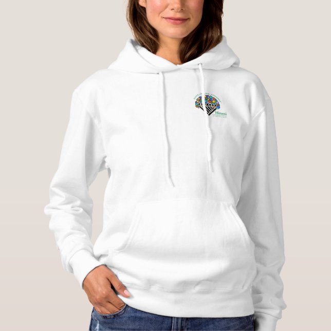 Hineni Learning Center Women's Hoodie - White (Vorderseite)