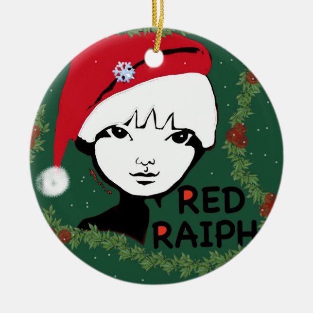 Hing Raiph Baum Keramik Ornament (Vorne)