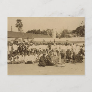 Hingabe auf der Pagode von Arakan, Mandalay, Postkarte