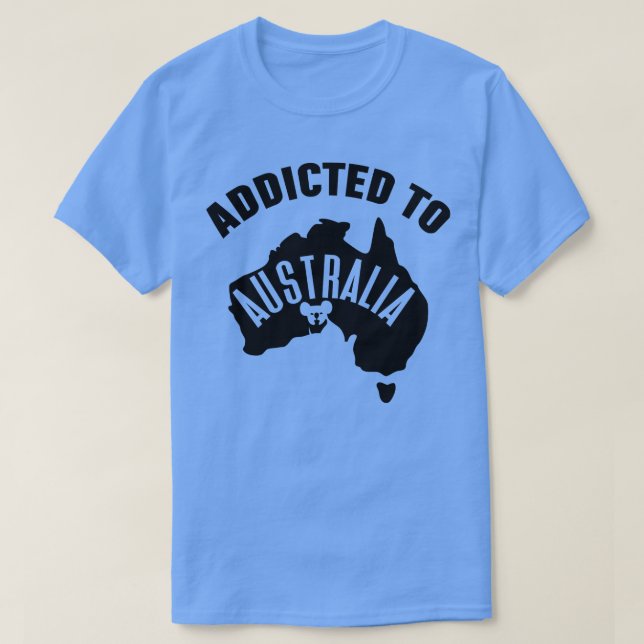 Hingeblich für Australien liebend Australien T-Shirt (Design vorne)