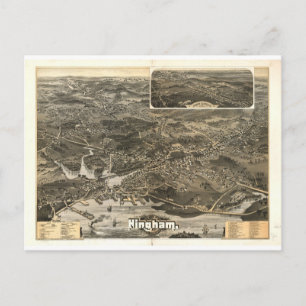 Hingham, Massachusetts, 1885 Postkarte