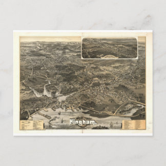 Hingham, Massachusetts, 1885 Postkarte