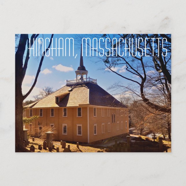 Hingham Massachusetts Old Ship Church Post Card Postkarte (Vorderseite)