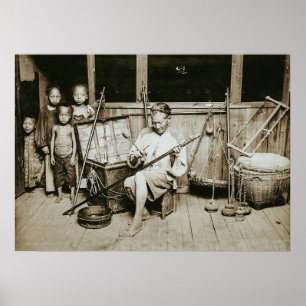 HINGWHA CITY CHINA 1904 FOTO Making Instruments Poster