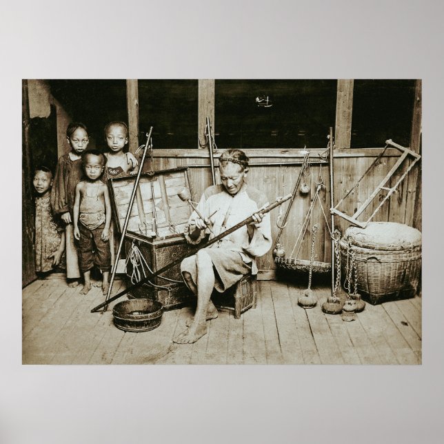 HINGWHA CITY CHINA 1904 FOTO Making Instruments Poster (Vorne)