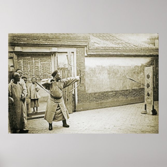 HINGWHA CITY CHINA 1904 FOTOGRAPH Archery Hingwha Poster (Vorne)