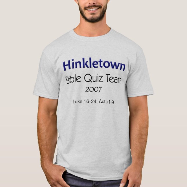 Hinkletown Bibel-Quiz-Team, 2007 T-Shirt (Vorderseite)