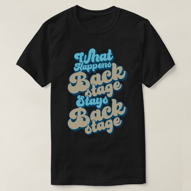 Hinter dem Hintergrund: Was geschieht im Hintergru T-Shirt (Design vorne)
