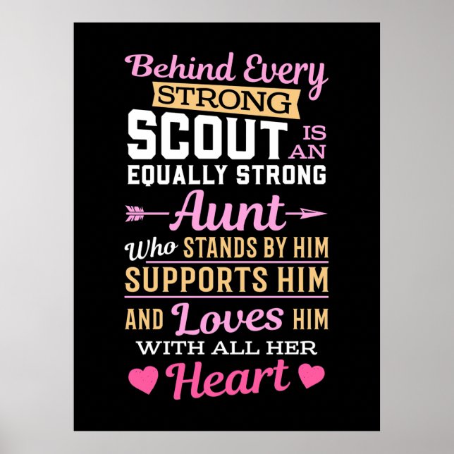 Hinter dem Scout ist eine starke Tante Poster (Vorne)