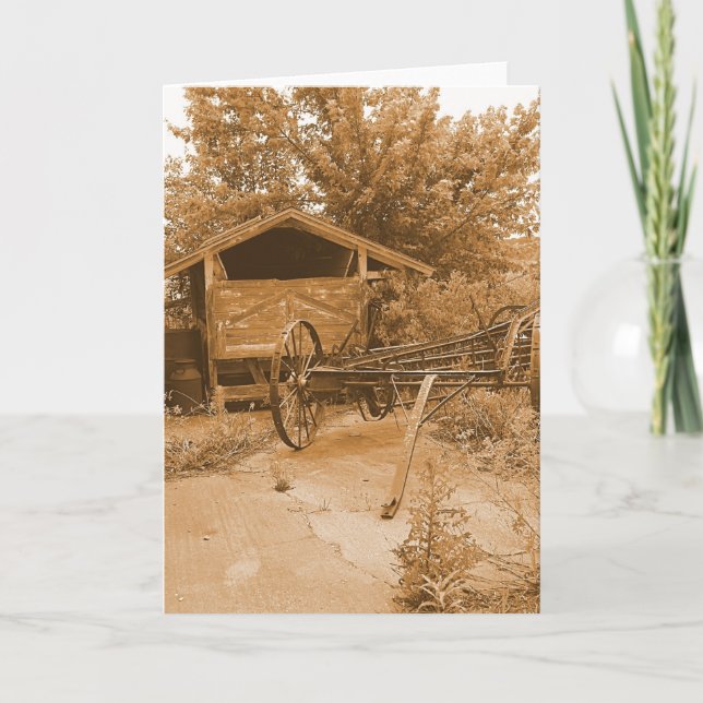 Hinter dem Stall Karte (Vorderseite)