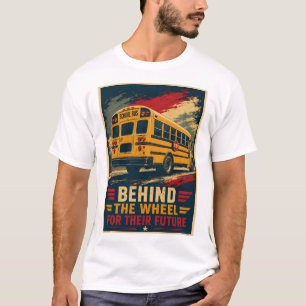 Hinter dem Steuer für die Zukunft der Kinder - Sch T-Shirt