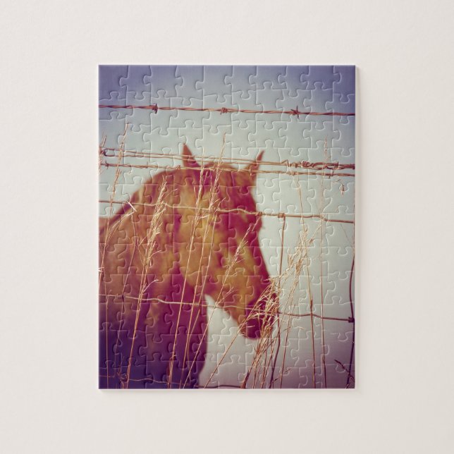 Hinter dem Zaun Abstrakt Puzzle (Vertikal)