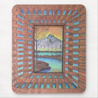 Hinter den Holzarbeiten Mousepad
