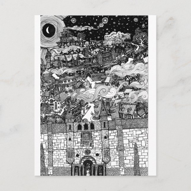 Hinter den Wänden schlüpfen sie Postkarte (Vorderseite)