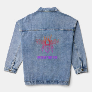 Hinter der Biene Jeansjacke
