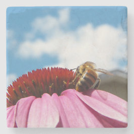 Hinter der Biene Steinuntersetzer