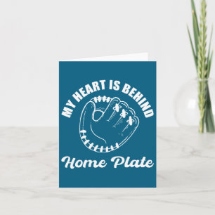 Hinter der Home-Plate-Baseballtrainer-Illustration Karte