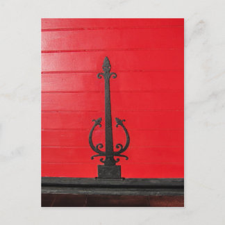 Hinter der roten Tür? Postkarte