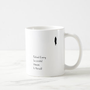 Hinter Frau selbst ist Inspirational Zitat-Tasse Tasse