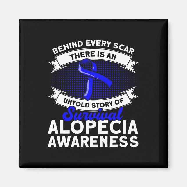Hinter jedem Auto unerzählte Story Support Alopeci Magnet (Vorne)
