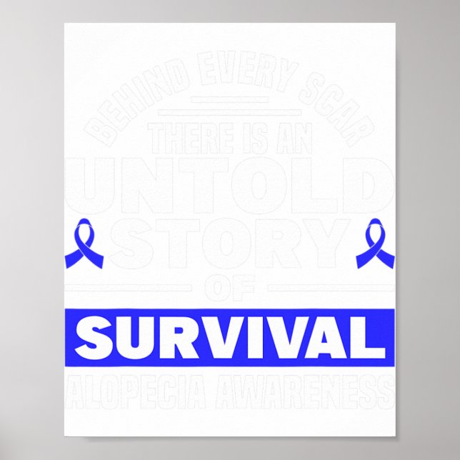 Hinter jedem Auto unerzählte Story Support Alopeci Poster (Vorne)