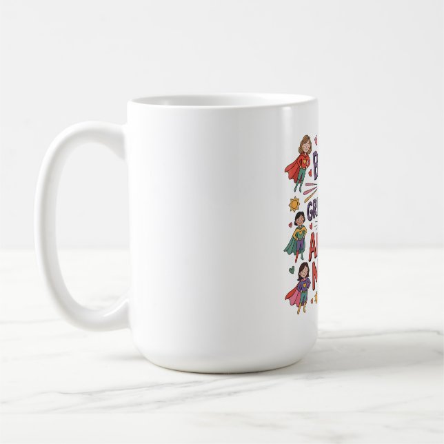 Hinter jedem großartigen Kind steht eine erstaunli Kaffeetasse (Links)