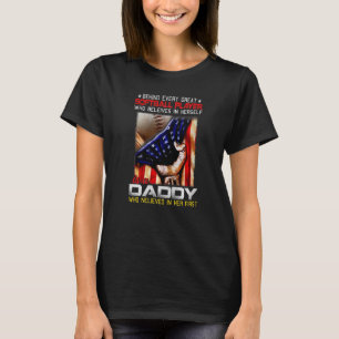 Hinter jedem großartigen SOFTBALL SPIELER, der gla T-Shirt
